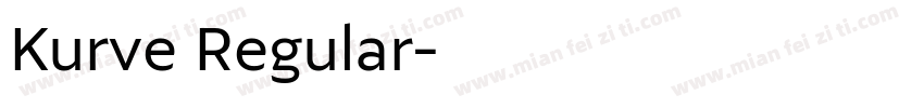 Kurve Regular字体转换